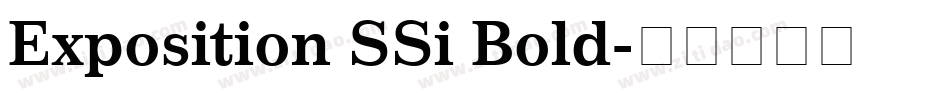 Exposition SSi Bold字体转换 Exposition SSi Bold字体转换